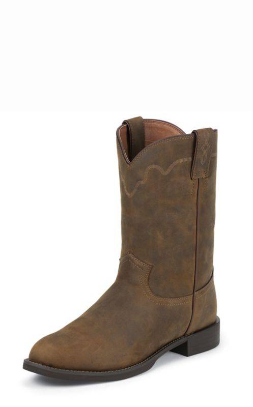 Justin Mens Roper Tan Apache Boots 13EE