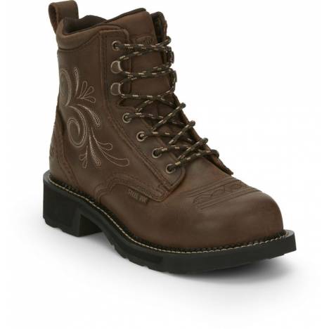 Justin Ladies Gypsy Katerina WP Steel Work Boots 8