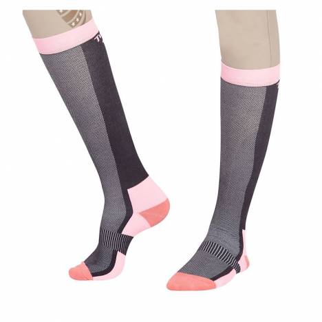 TuffRider Ladies Ventilated Neon Socks