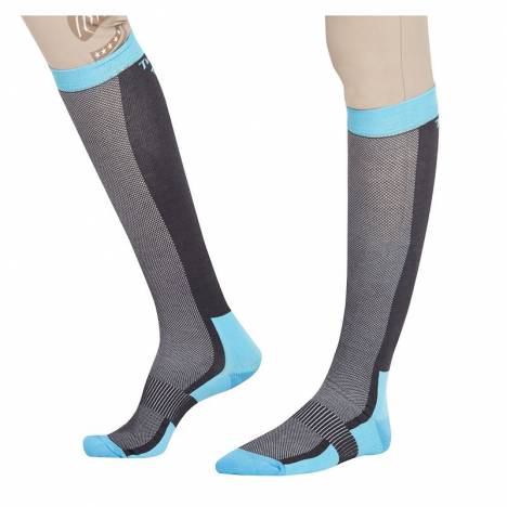 TuffRider Ladies Ventilated Neon Socks