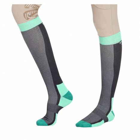 TuffRider Ladies Ventilated Neon Socks