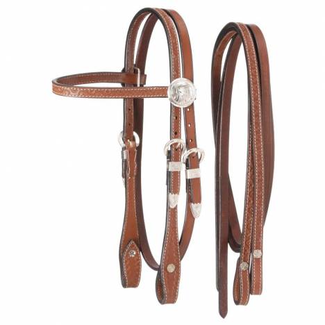 King Series Miniature Browband Headstall with Silver