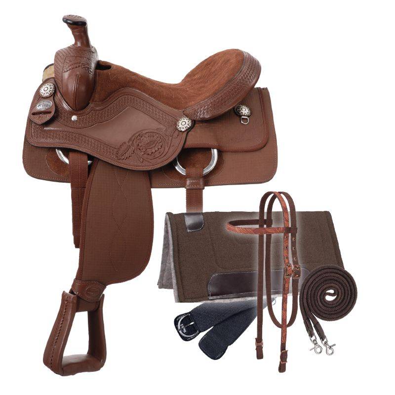 King Series Synthetic King Roper Saddle Package