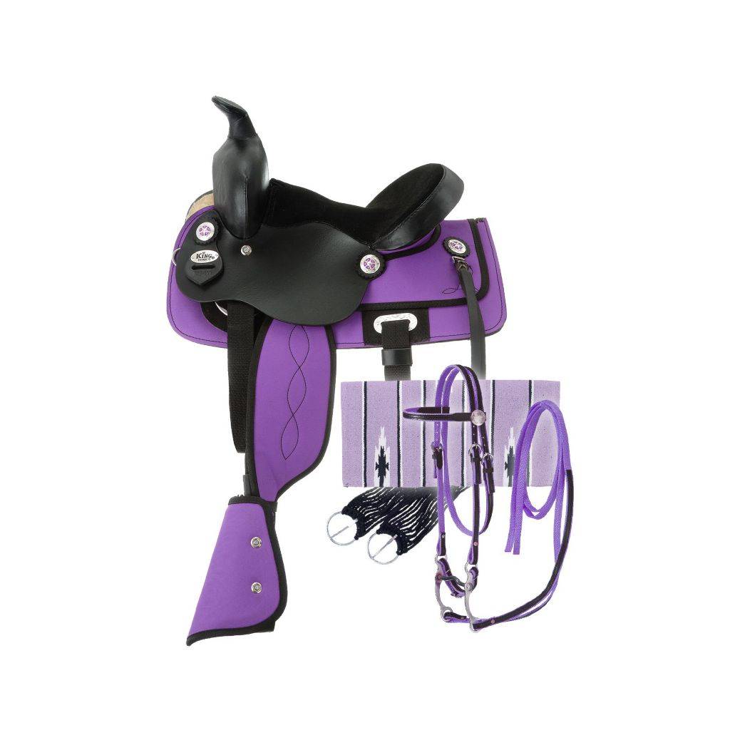 King Series Krypton Synthetic Pony Saddle Package