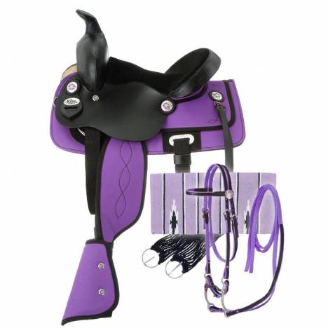 King Series Krypton Synthetic Pony Saddle Package