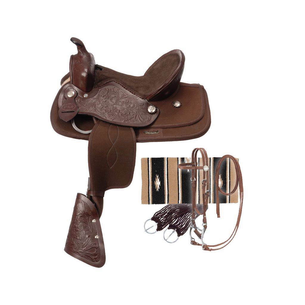 King Series Blaze Synthetic Pony Saddle Package