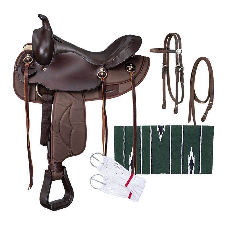 King Series Synthetic Gaited Round Skirt Saddle Package