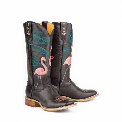 Tin Haul Ladies Boots - Flamingo With Trailerhood Sole