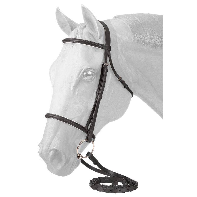 EquiRoyal Padded Noseband Snaffle Bridle