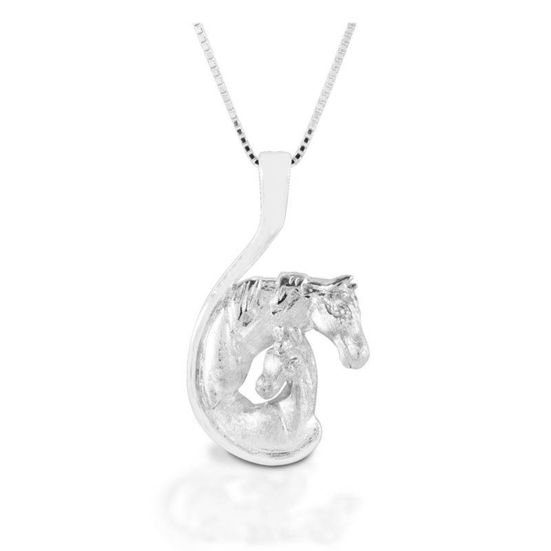 Kelly Herd Mare & Foal Head Necklace