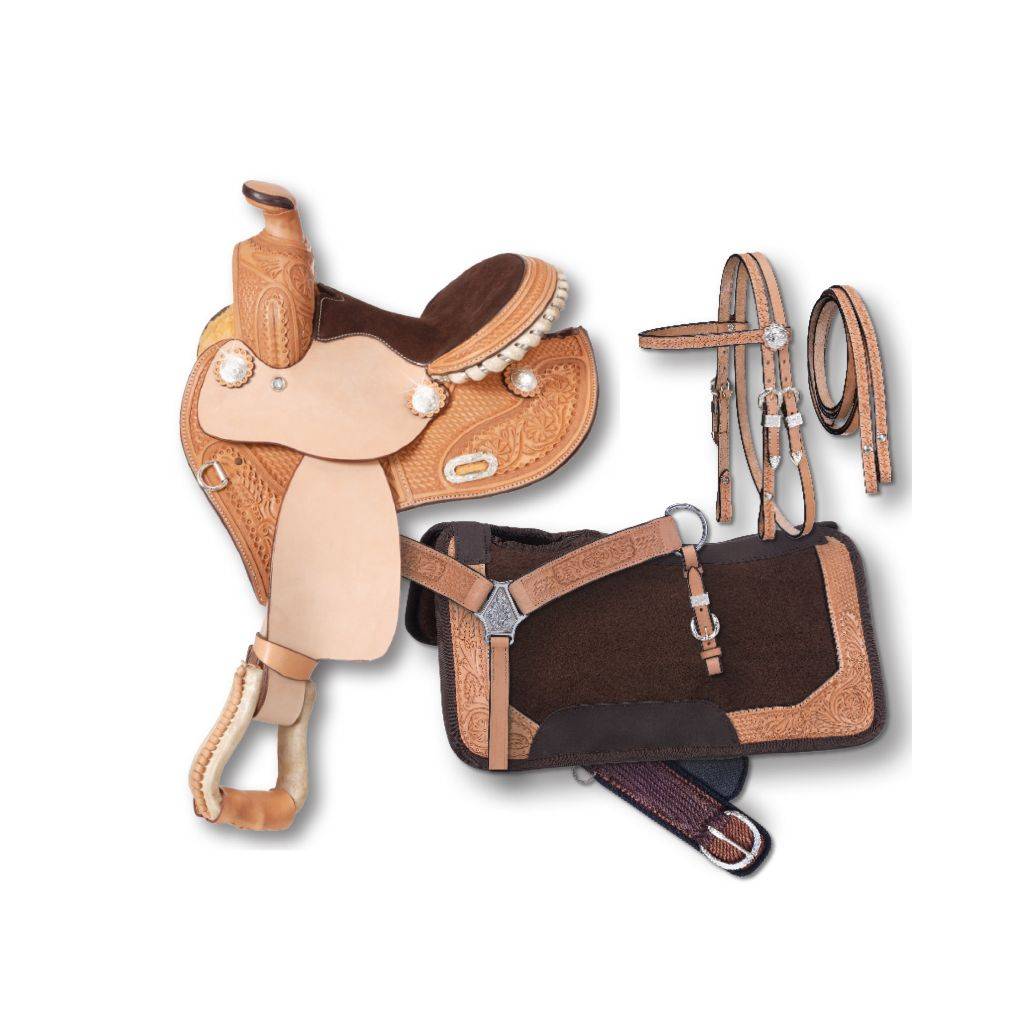 Tough-1 Miniature Mae 4 Piece Barrel Saddle Package