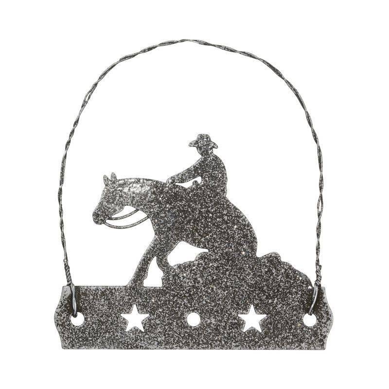 Tough1 Equine Motif Ornament With Glitter Finish - Reiner