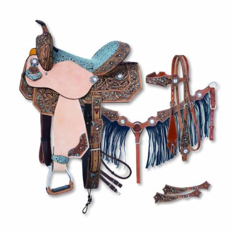 Silver Royal Skylar Barrel Saddle Package