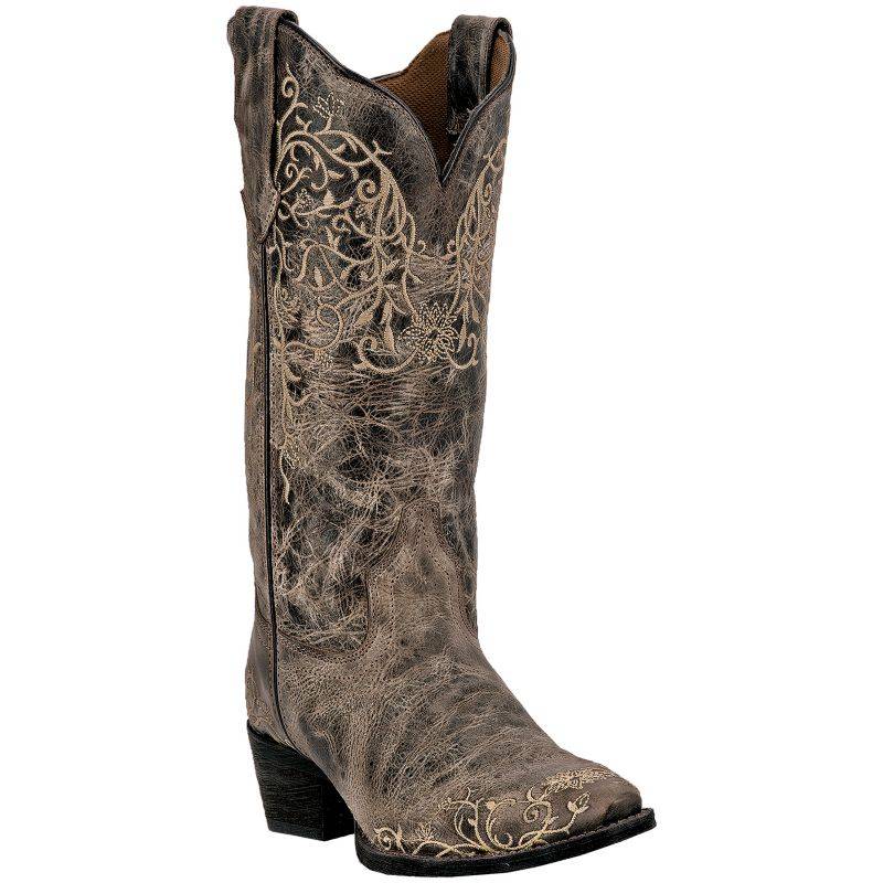 Laredo Ladies Jasmine Snip Toe Taupe Boots 6.5