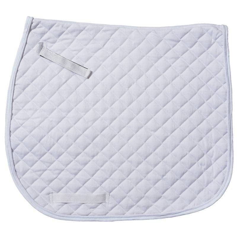Tough1 AP Quilted Dressage Saddle Pad- White