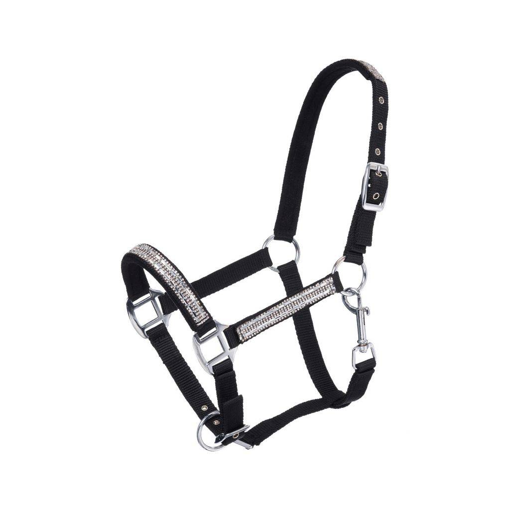 Tough-1 Miniature Adjustable Crystal Overlay Nylon Halter