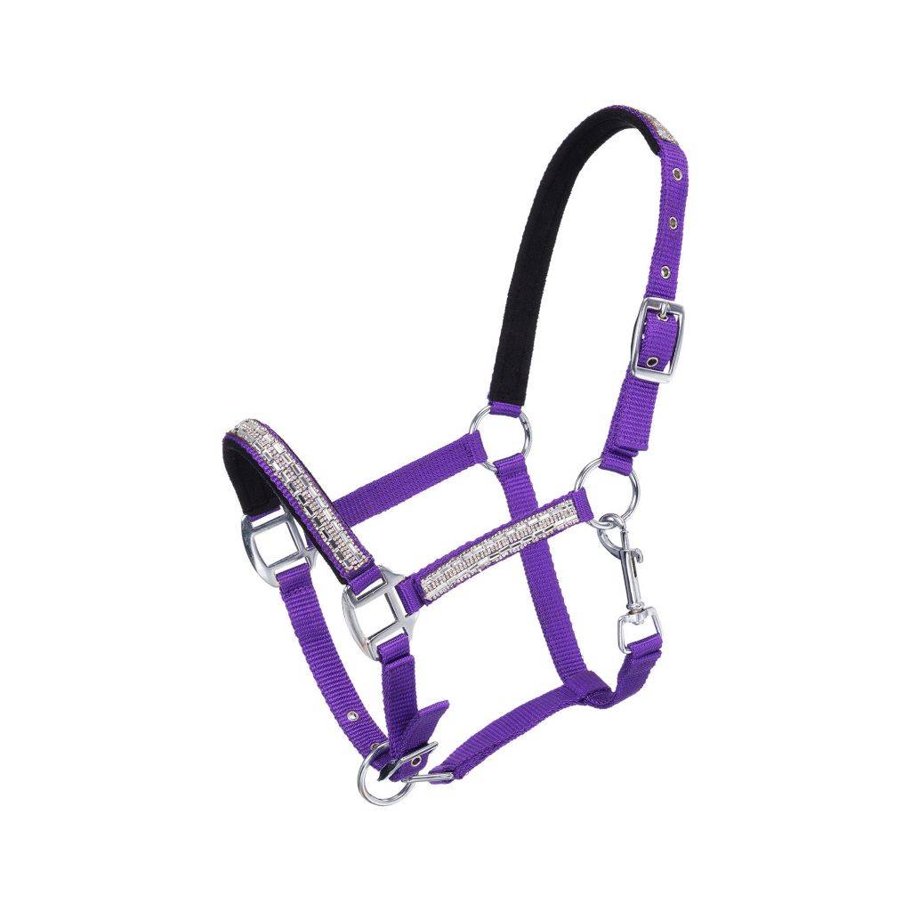 Tough-1 Miniature Adjustable Crystal Overlay Nylon Halter