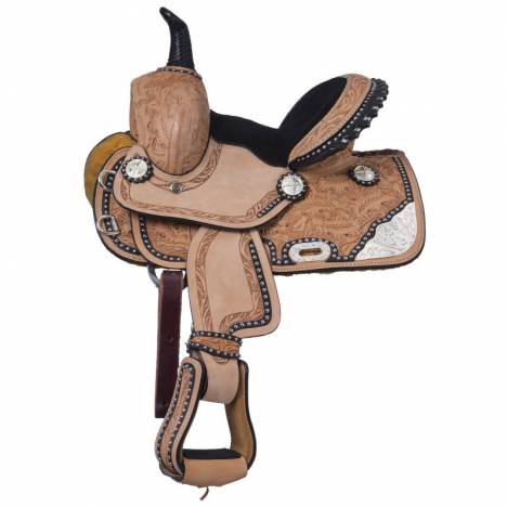 Silver Royal Burn The Breeze Miniature Barrel Saddle