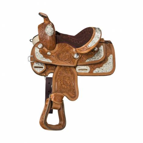 Tough-1 Miniature Mccoy Trail Saddle With Silver Package