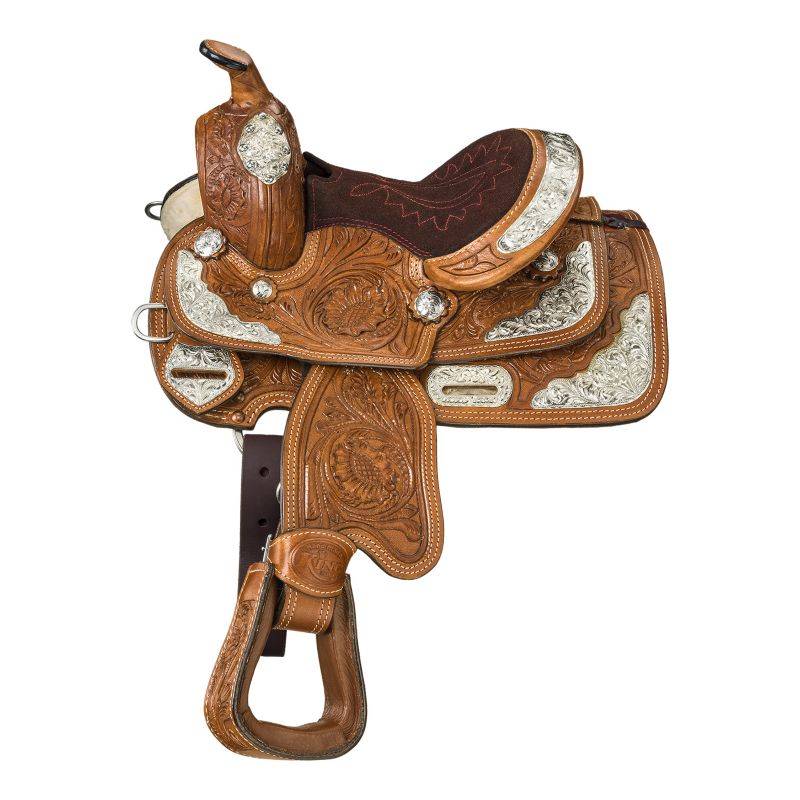 Tough1 Miniature Mccoy Trail Saddle With Silver Accents