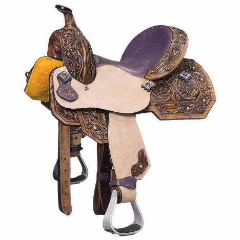 Silver Royal Sweet Pea Barrel Saddle