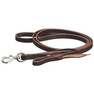 Tough1Latigo Double Stitched Roping Reins