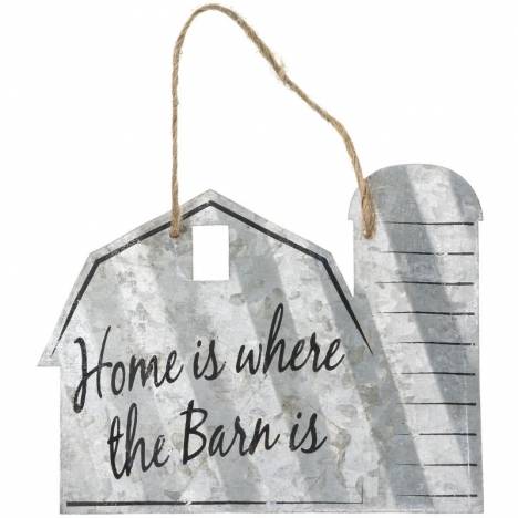 Gift Corral Barn Shaped Metal Sign