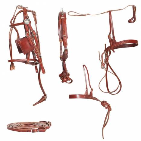 Ozark Russet Leather Pleasure Harness