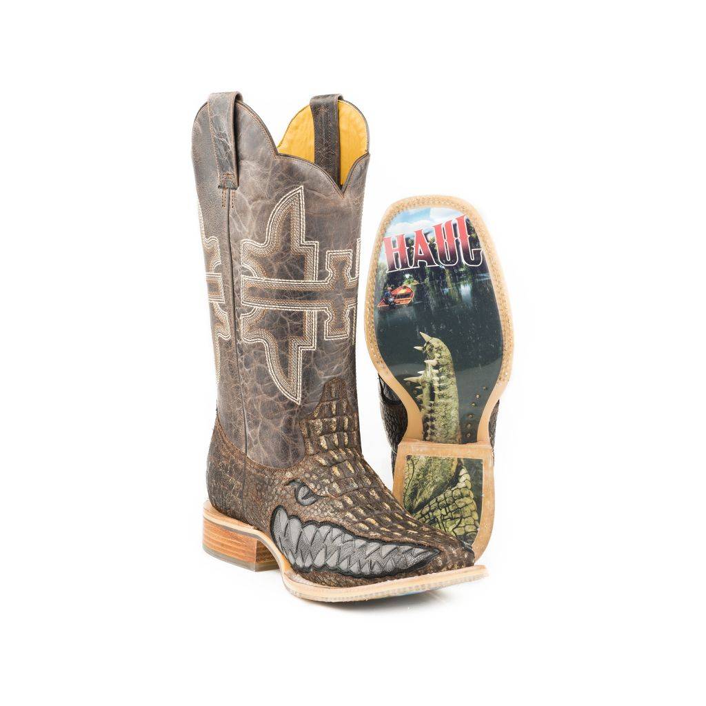 Tin Haul Mens Boots - Swamp Chomp With Gator Sole