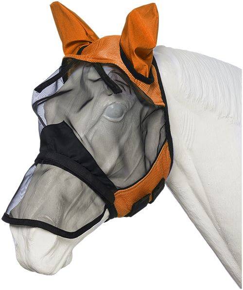 Tough1 Deluxe Comfort Mesh Fly Mask With Mesh Nose
