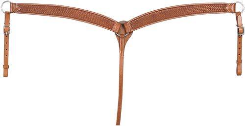 Royal King Basket Stamped Breastcollar Premium Cowhide Curved Breastcollar