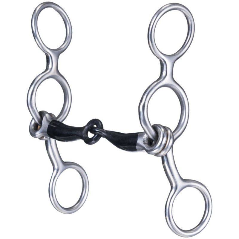 Tough1 Miniature Stainless Steel Jr Cow Snaffle with Sweet Iron Mouth