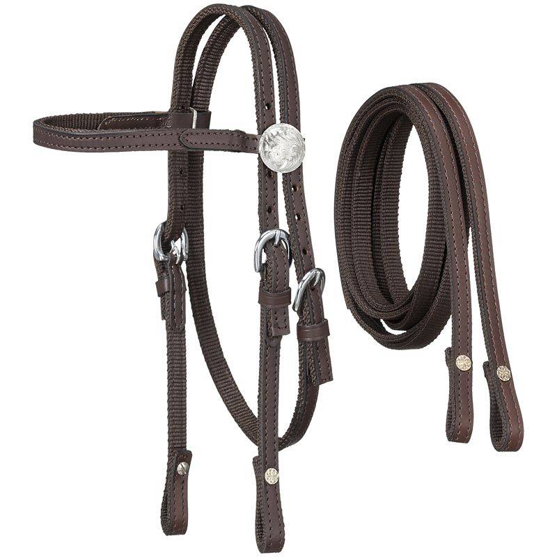 King Series Miniature Nylon with  Leather Bridle