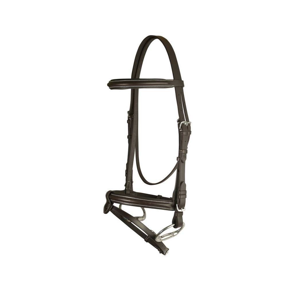 Da Vinci Plain Raised Padded Event/Dressage Combo Bridle less Reins