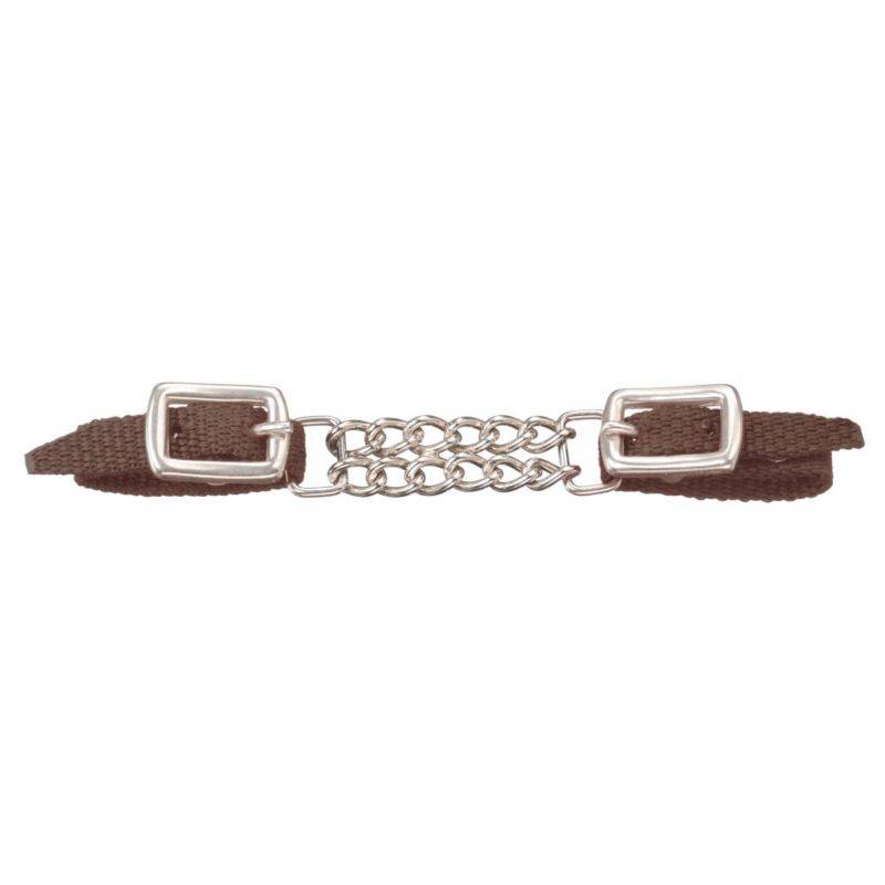 Tough1 Miniature Nylon Curb Strap with  Double Chain