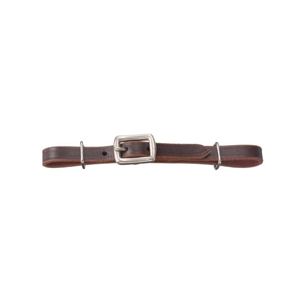 Tough-1 Miniature Flat Leather Curb Strap