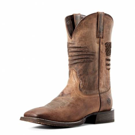 Ariat Mens Circuit Patriot Sq Toe Boots