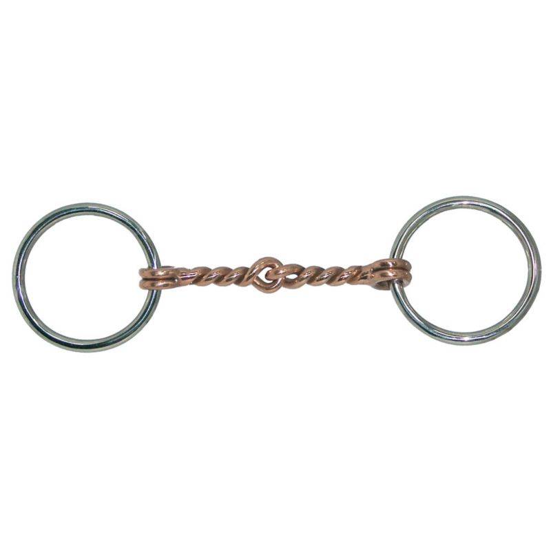 Coronet Loose Ring Twisted Copper Wire Miniature Horse Bit