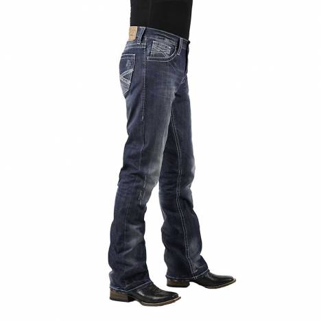 Stetson Mens Modern Fit Jeans - Dark Navy Wash