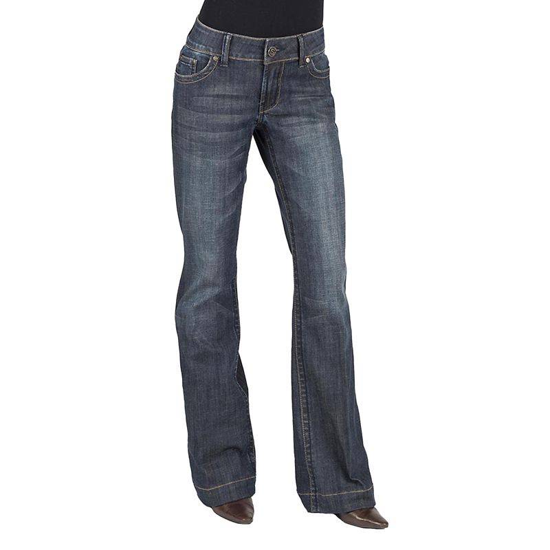 Stetson Ladies Blue Denim Trouser S Back Pocket Jeans