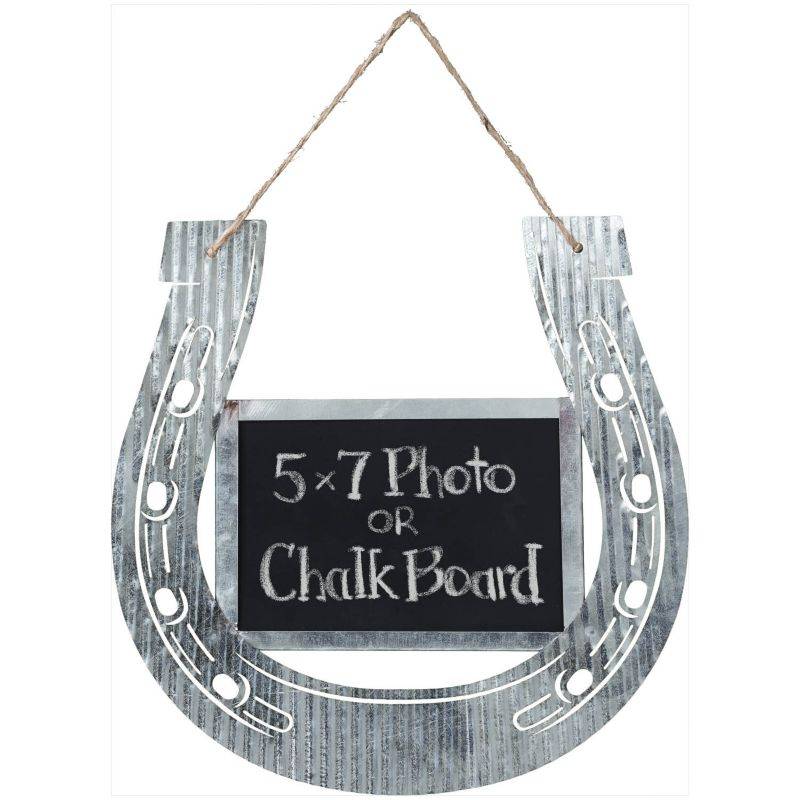 Gift Corral Corrugated Horseshoe Chalk Frame