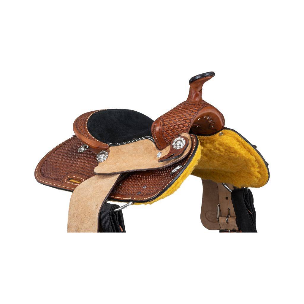 Ozark Mini Basket Tooled Saddle