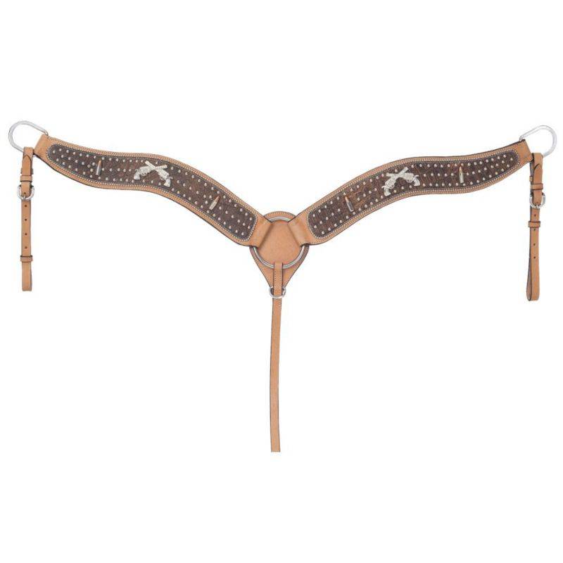Silver Royal Pistol Annie Shooter Breastcollar with Inlay