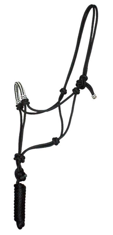 Oxbow Braided Nose Rope Halter with  Rawhide