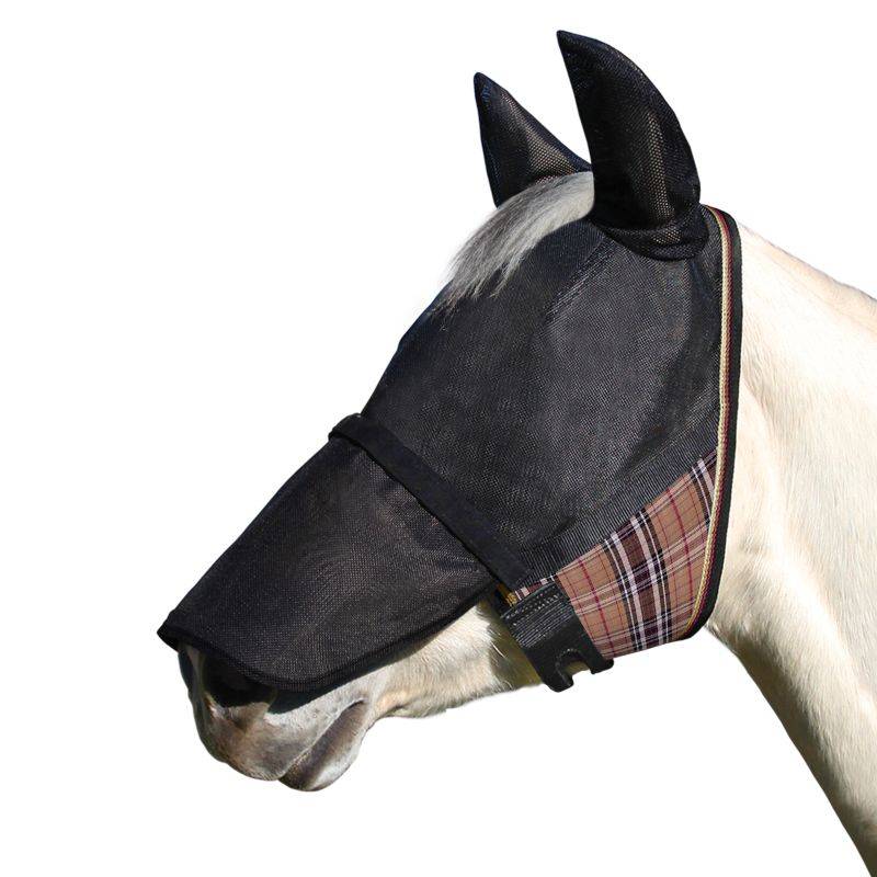 Kensington 90% UV Fly Mask CatchMask UViator - Soft Mesh Ears, Removable Nose & Forelock Opening