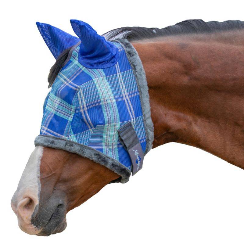 Kensington 73% UV Fly Mask with Fleece - Soft Mesh Ears & Forelock Opening