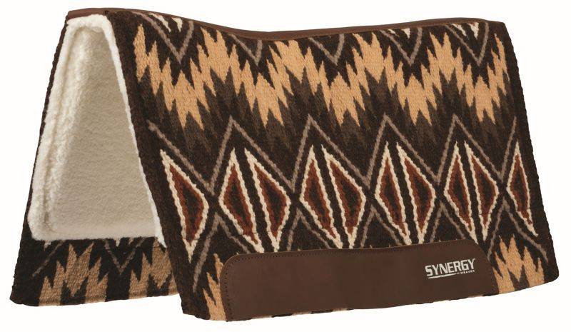 Weaver Synergy Contoured Performance Saddle Pad with Merino Fleece Liner