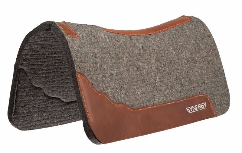 Weaver Synergy Contoured Steam Pressed 100% Merino Wool Felt Performance Saddle Pad