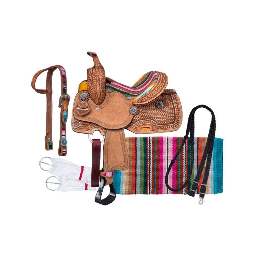 Tough1 Serape Barrel Saddle Package
