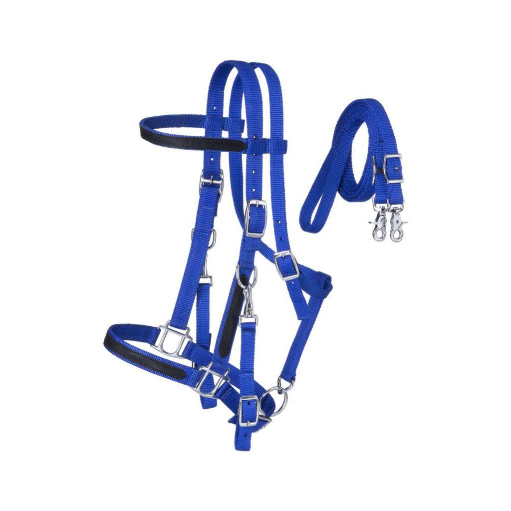 Tough1 Nylon Halter/Bridle Combo With Reins